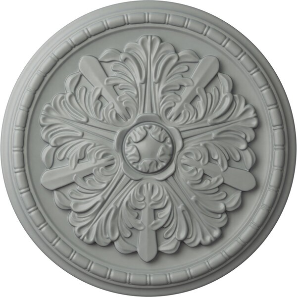 Ekena Millwork Washington Ceiling Medallion (Fits Canopies up to 2 7/8"), 17 1/8"OD x 1 1/2"P, Primed White CM17WA - main